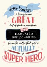 teacher super Thank You Card 42555 created by Michelle Robyn