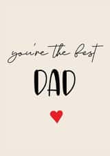 simple the best Father's Day Card 17578 created by Olivia Slater