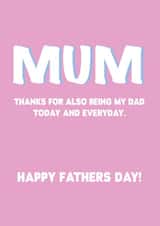 Mum adult Father's Day Card 19056 created by Amysimplycreates