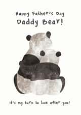 panda bear Father's Day Card 43291 created by Hidden Tales