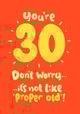 30 it's not 'proper old' created by Pink wink