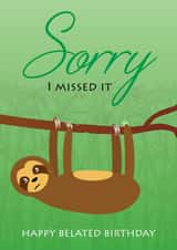 animal sorry Birthday Card 19067 created by Leanne Creative