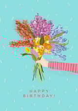 Wild Flowers Bouquet Birthday Card created by Elba Able