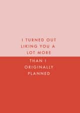 I turned out liking you Valentine's day Card 43603 created by Rodo Creative