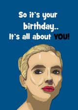 villanelle Eve Birthday Card 15153 created by Stephanie Scala