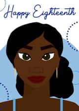 18th eighteenth Birthday Card 19074 created by Leanne Creative