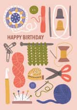 sewing crafts Birthday Card 16343 created by Made by Burbs