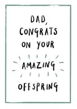 dad congrats Father's Day Card 42732 created by Ellie Ward