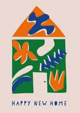 Modern New Home Card - Abstract House - Happy New Home created by Jive Prints