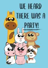 animals heard Birthday Card 17434 created by Bridie Robson