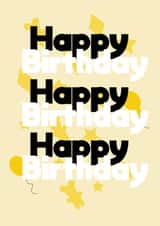 typography simple Birthday Card 17436 created by Bridie Robson