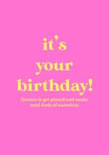 licence get pissed Birthday Card 30258 created by Sophie Wade