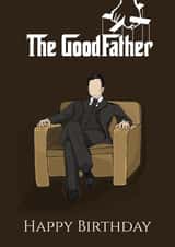 the god father good Birthday Card 16879 created by LEORAS ATTIC