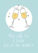 This calls for a little bit of the bubbly - fun champagne themed wedding card created by thekhedit