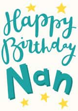 Stars Nan birthday card created by Sweetpea Print Design