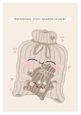 hot water Love & Friendship Card 17270 created by Fikaa Illustrations