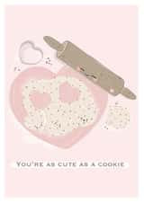 cookie cute Love & Friendship Card 17271 created by Fikaa Illustrations