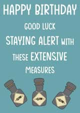 stay alert Birthday Card 43789 created by Butlin Designs