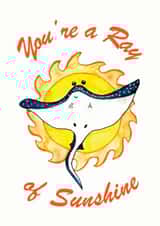 sunshine ray of sunshine Just because Card 19148 created by PunderWater Designs