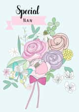 special nan floral bouquet card  created by Marie Goodchild