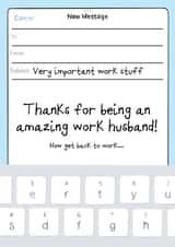 Work husband card created by No-me illustrations