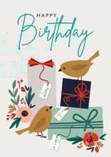 birds presents Birthday Card 18076 created by Graphic Factory