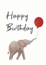 elephant balloon Birthday Card 19169 created by Sarah L Dyson Designs
