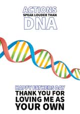 stepdad dna Father's Day Card 43881 created by Wishabells Designs