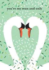 swan and only love Anniversary Card 18853 created by Lea Velasquez