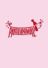 Sausage Dog Party Birthday Card 16980 created by Squaire