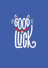Lucky Cat Good Luck Good Luck Card 16981 created by Squaire