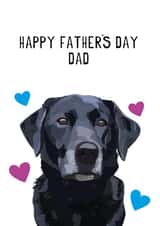 labrador from the dog Father's Day Card 17138 created by Rebecca Enos 