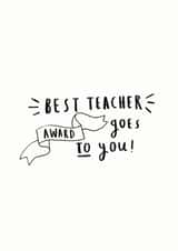 best teacher Thank You Card 14669 created by Ellie Ellie