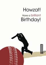 Howzat! Cricket Card created by Jackie Ponwaye Design