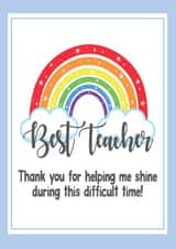 best teacher Thank You Card 41113 created by Rachel J Designs