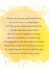 Colourful thank you friendship card created by Teri Creative