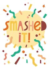 Smashed it success Congratulations Card 19281 created by Pru Close