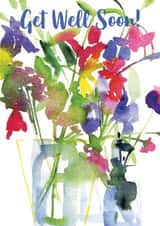 get well soon flowers Get Well Card 7162 created by Diana Fegredo