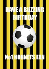 Watford Football Birthday Card 19139 created by Butlin Designs