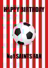 football saints Birthday Card 19140 created by Butlin Designs