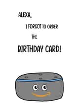 alexa amazon Birthday Card 19142 created by Butlin Designs