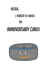 alexa amazon Anniversary Card 19144 created by Butlin Designs