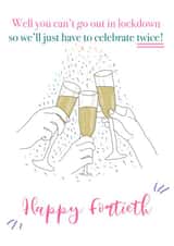 Let's celebrate twice 40th birthday card created by Emma Keight