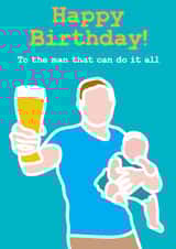 pint baby Birthday Card 19130 created by Charlie T