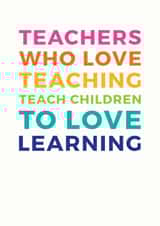 rainbow teacher Thank You Card 10630 created by Studio 9