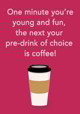 coffee gin Birthday Card 13937 created by Sachy Cards