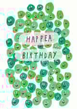 pea peas Birthday Card 17281 created by Heather More Illustration