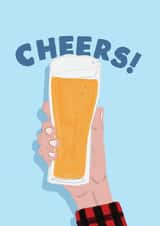 Cheers Pint Birthday Card 15567 created by JOLLY AWESOME