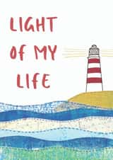 Light of my life Lighthouse Nautical Card created by NaviStitch
