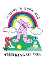Thinking of You Worm Hug Card created by Creative Joy